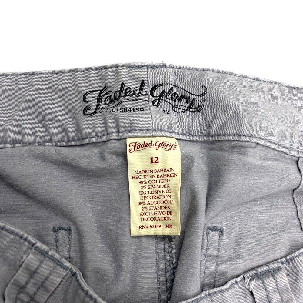 Faded Glory Utility Skinny Women's size 12 Gray Pants - Picture 3 of 3
